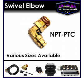 NPT-PTC Swivel Elbow Brass...