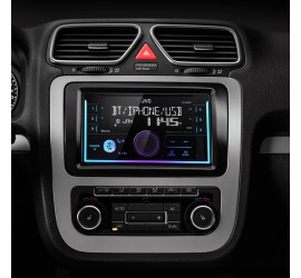 JVC Radio KWX830BT 2 DIN Bluetooth Spotify mit Einbauset für Subaru Impreza G3/G3S 2007-2012 